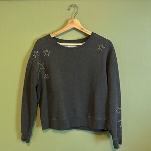 Pact: Gray Star Crewneck Sweatshirt